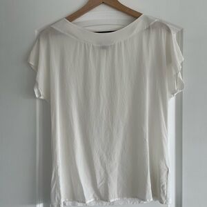 Lightweight Ivory Short Sleeve Women's Top